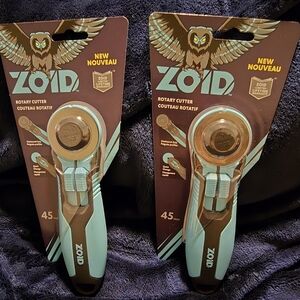 Set Of 2 Zoid Rotary Cutter 45mm NIB GREAT FOR CRAFTERS